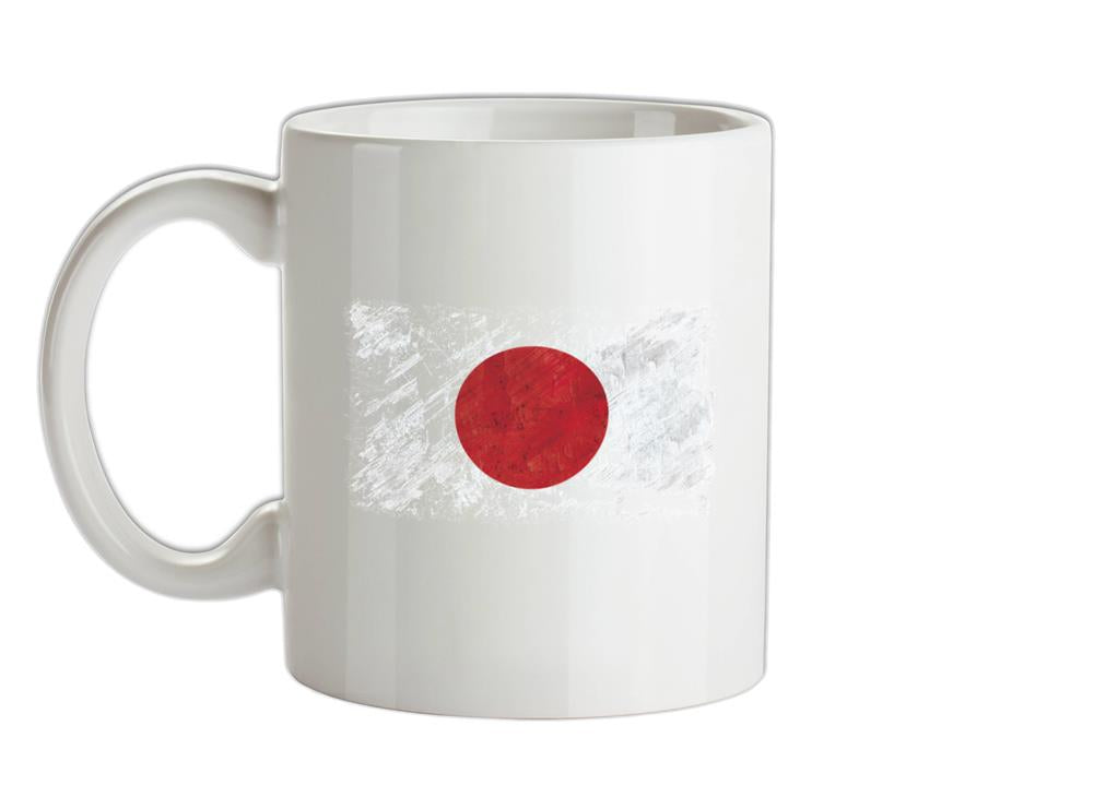 Japan Grunge Style Flag Ceramic Mug