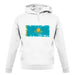 Kazakhstan Grunge Style Flag unisex hoodie