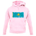 Kazakhstan Grunge Style Flag unisex hoodie