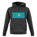 Kazakhstan Grunge Style Flag unisex hoodie