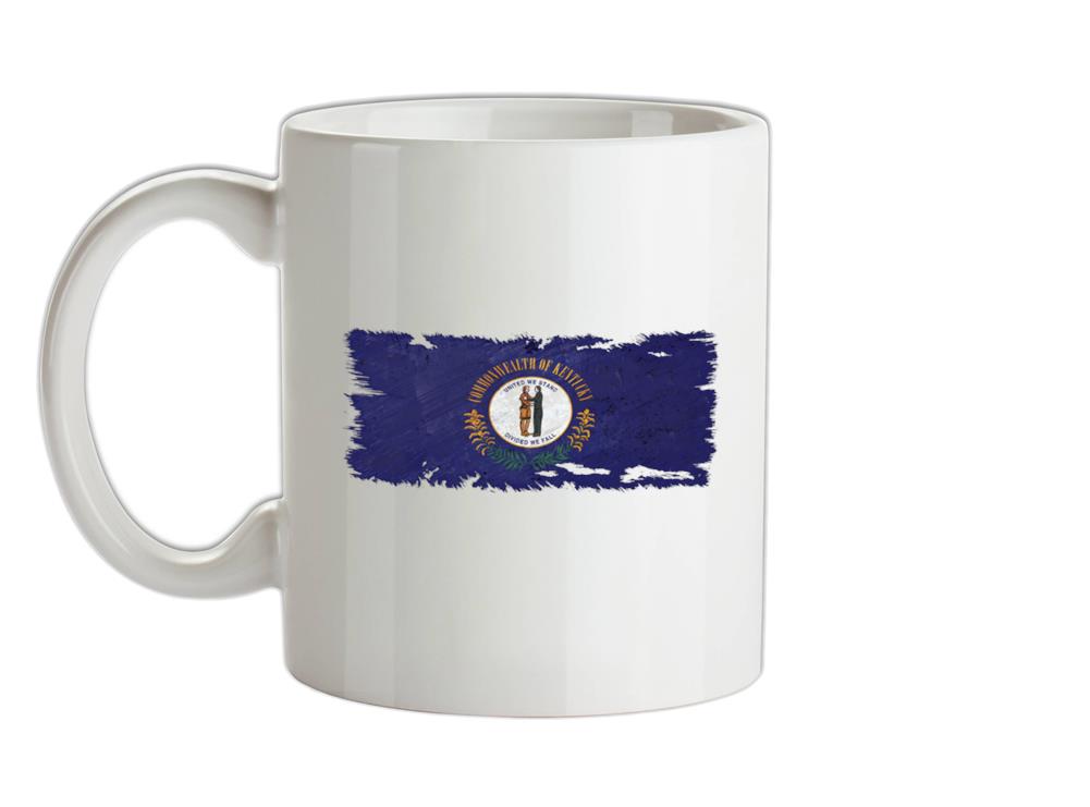 Kentucky Grunge Style Flag Ceramic Mug