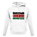 Kenya Grunge Style Flag unisex hoodie