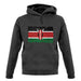 Kenya Grunge Style Flag unisex hoodie