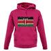 Kenya Grunge Style Flag unisex hoodie