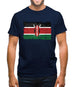 Kenya Grunge Style Flag Mens T-Shirt