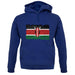 Kenya Grunge Style Flag unisex hoodie