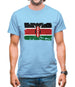 Kenya Grunge Style Flag Mens T-Shirt