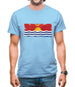 Kiribati Grunge Style Flag Mens T-Shirt