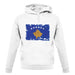 Kosovo Grunge Style Flag unisex hoodie