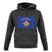 Kosovo Grunge Style Flag unisex hoodie