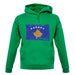 Kosovo Grunge Style Flag unisex hoodie