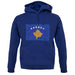 Kosovo Grunge Style Flag unisex hoodie