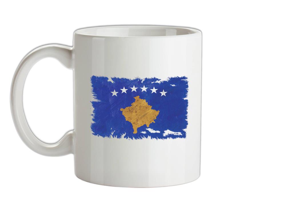 Kosovo Grunge Style Flag Ceramic Mug