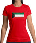 Kuwait Grunge Style Flag Womens T-Shirt