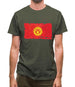 Kyrgyzstan Grunge Style Flag Mens T-Shirt