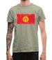 Kyrgyzstan Grunge Style Flag Mens T-Shirt