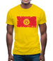 Kyrgyzstan Grunge Style Flag Mens T-Shirt