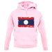 Laos Grunge Style Flag unisex hoodie