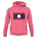 Laos Grunge Style Flag unisex hoodie