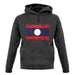 Laos Grunge Style Flag unisex hoodie