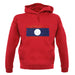 Laos Grunge Style Flag unisex hoodie