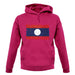 Laos Grunge Style Flag unisex hoodie