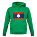 Laos Grunge Style Flag unisex hoodie