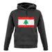 Lebanon Grunge Style Flag unisex hoodie