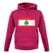 Lebanon Grunge Style Flag unisex hoodie