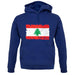 Lebanon Grunge Style Flag unisex hoodie