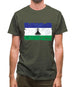 Lesotho Grunge Style Flag Mens T-Shirt