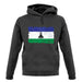 Lesotho Grunge Style Flag unisex hoodie