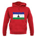 Lesotho Grunge Style Flag unisex hoodie