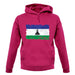 Lesotho Grunge Style Flag unisex hoodie