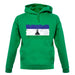 Lesotho Grunge Style Flag unisex hoodie