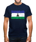 Lesotho Grunge Style Flag Mens T-Shirt