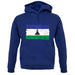 Lesotho Grunge Style Flag unisex hoodie