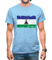 Lesotho Grunge Style Flag Mens T-Shirt