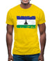 Lesotho Grunge Style Flag Mens T-Shirt