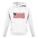 Liberia Grunge Style Flag unisex hoodie