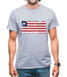 Liberia Grunge Style Flag Mens T-Shirt