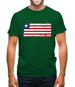 Liberia Grunge Style Flag Mens T-Shirt