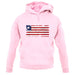 Liberia Grunge Style Flag unisex hoodie