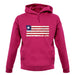 Liberia Grunge Style Flag unisex hoodie