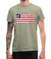 Liberia Grunge Style Flag Mens T-Shirt