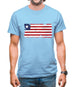 Liberia Grunge Style Flag Mens T-Shirt