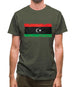 Libya Grunge Style Flag Mens T-Shirt