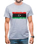 Libya Grunge Style Flag Mens T-Shirt