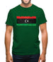 Libya Grunge Style Flag Mens T-Shirt