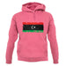 Libya Grunge Style Flag unisex hoodie